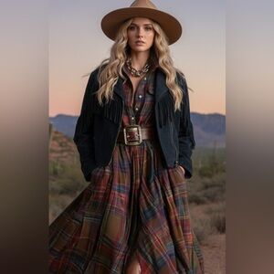 New Small| Medium BLANKYNYC
Suede Cropped DK Teal Western
Jacket